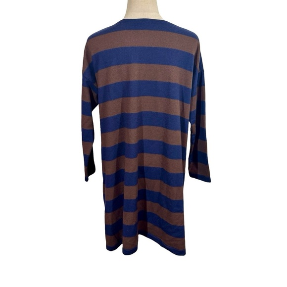 ICHI ANTIQUITES Made in Japan 100% Wool Striped Sweater Dress - Picture 8 of 8